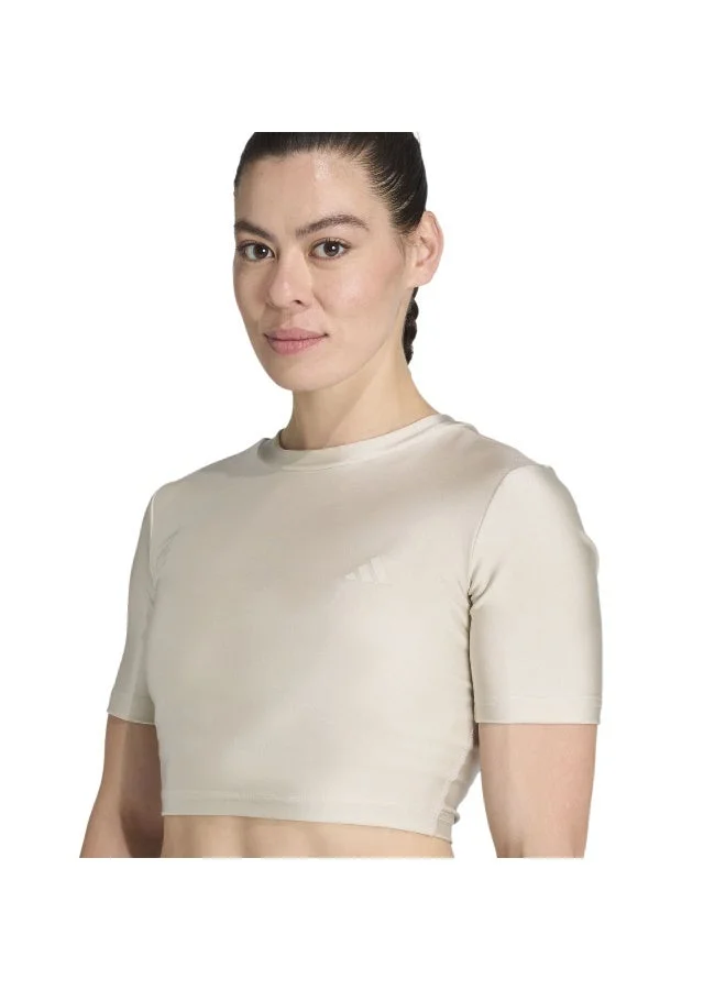Adidas Adidas We T-Shirt Shn Beige T-Shirt (Short Sleeve) T-Shirts For Women